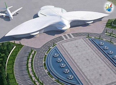    خبر فرودگاه ۲/۳ ميليارد دلاری تركمنستان كه شبيه يك پرنده طراحی شده است. 