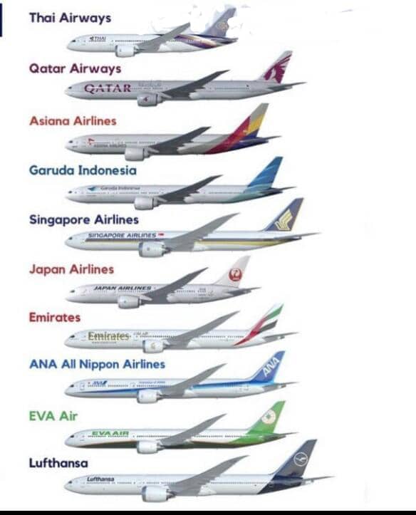    خبر 10 شرکت هواپیمایی برتر در کلاس اکونومی