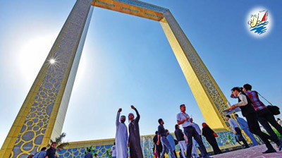    خبر جدیدترین سورپرایز دوبی بزرگترین قاب عکس دنیا با روکش طلا