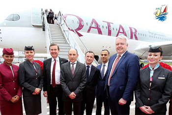    خبر ایرلاین قطر مسیر دوحه کاردیف را با هواپیماییA350-900   راه‌اندازی کرد . 