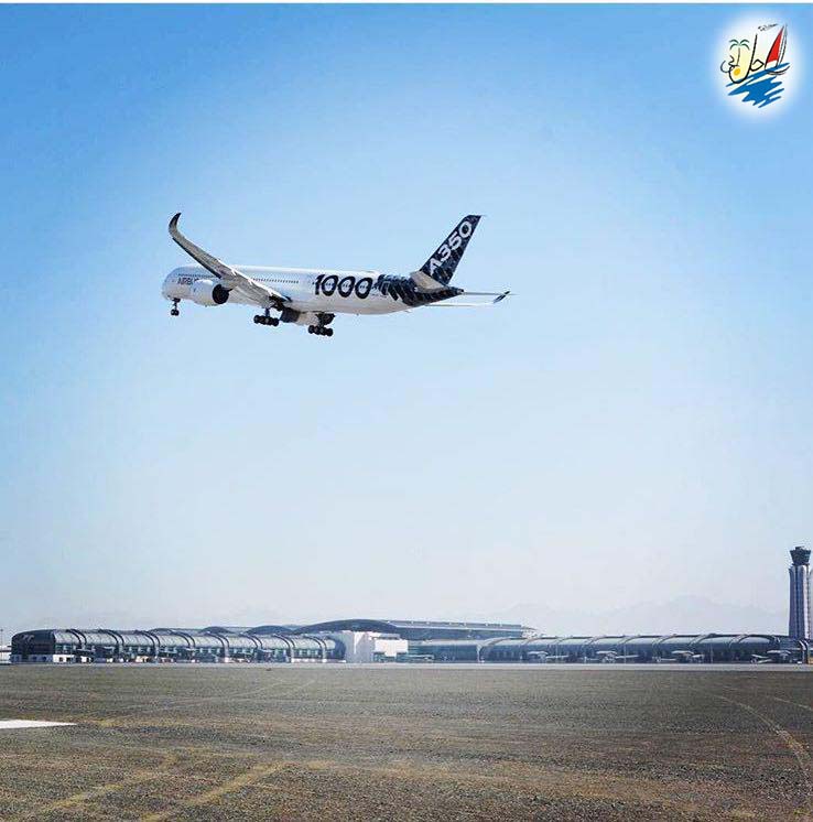    خبر فرود اولين هواپيماي A350 در فرودگاه مسقط