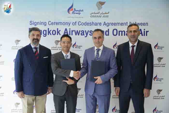    خبر هواپیمایی عمان قرارداد جدید با بانکوک ایرویز امضا کرده است