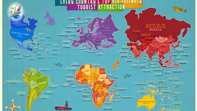    خبر ارائه لیستی از معروف ترین مراکز گردشگری جهان که برای کودکان جذاب می باشد